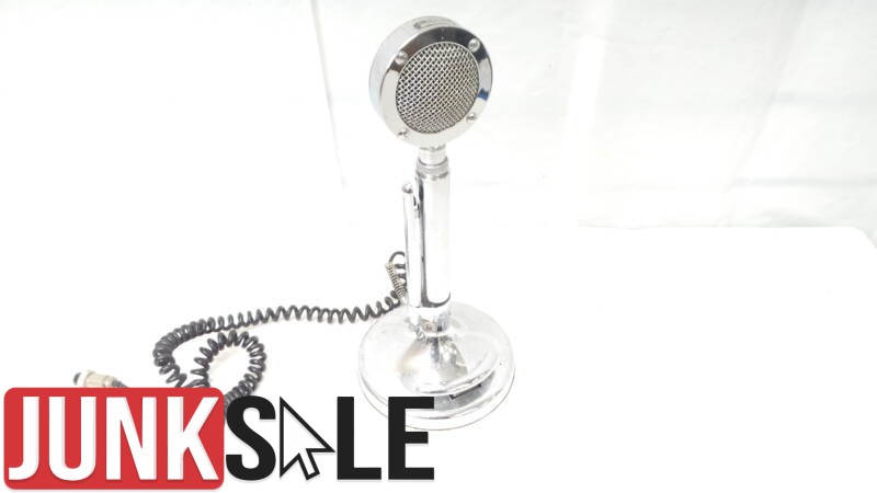 Astatic Silver Eagle Desk Microphone Sold As Seen Junksale Clearance