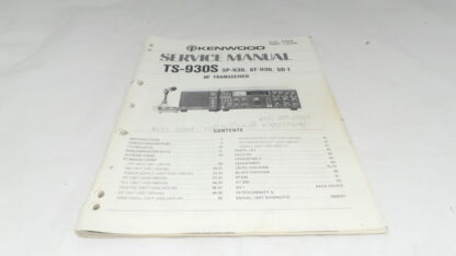 Kenwood TS-930 Service Manual Sold As Seen No Warranty Junksale